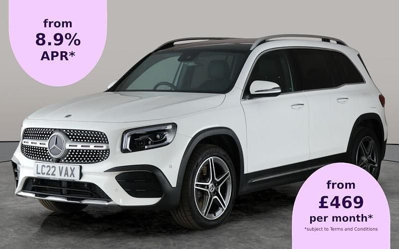 White Used 2022 Mercedes GLB220 AMG line SUV | £30,511 (Fair price) - Image 1/2
