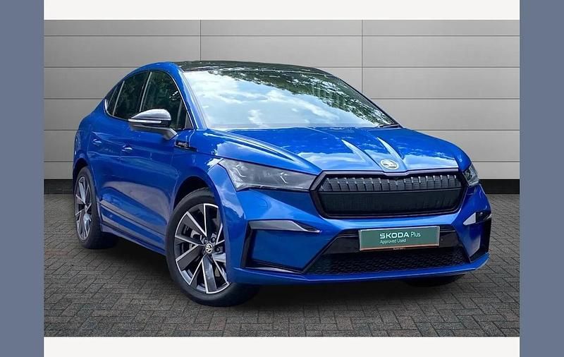 Used Skoda Enyaq iV SportlinePlus 210 kW (286 HP) 2025 Race blue SUV