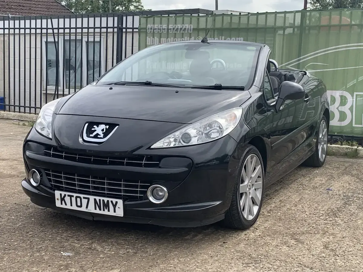 Used Peugeot 207 CC GT 2007 Black Cabriolet