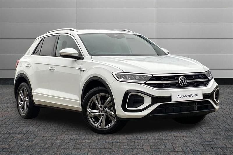 Pure white New 2025 VW T-Roc R-line SUV | £29,350 (Good price) - Image 1/3