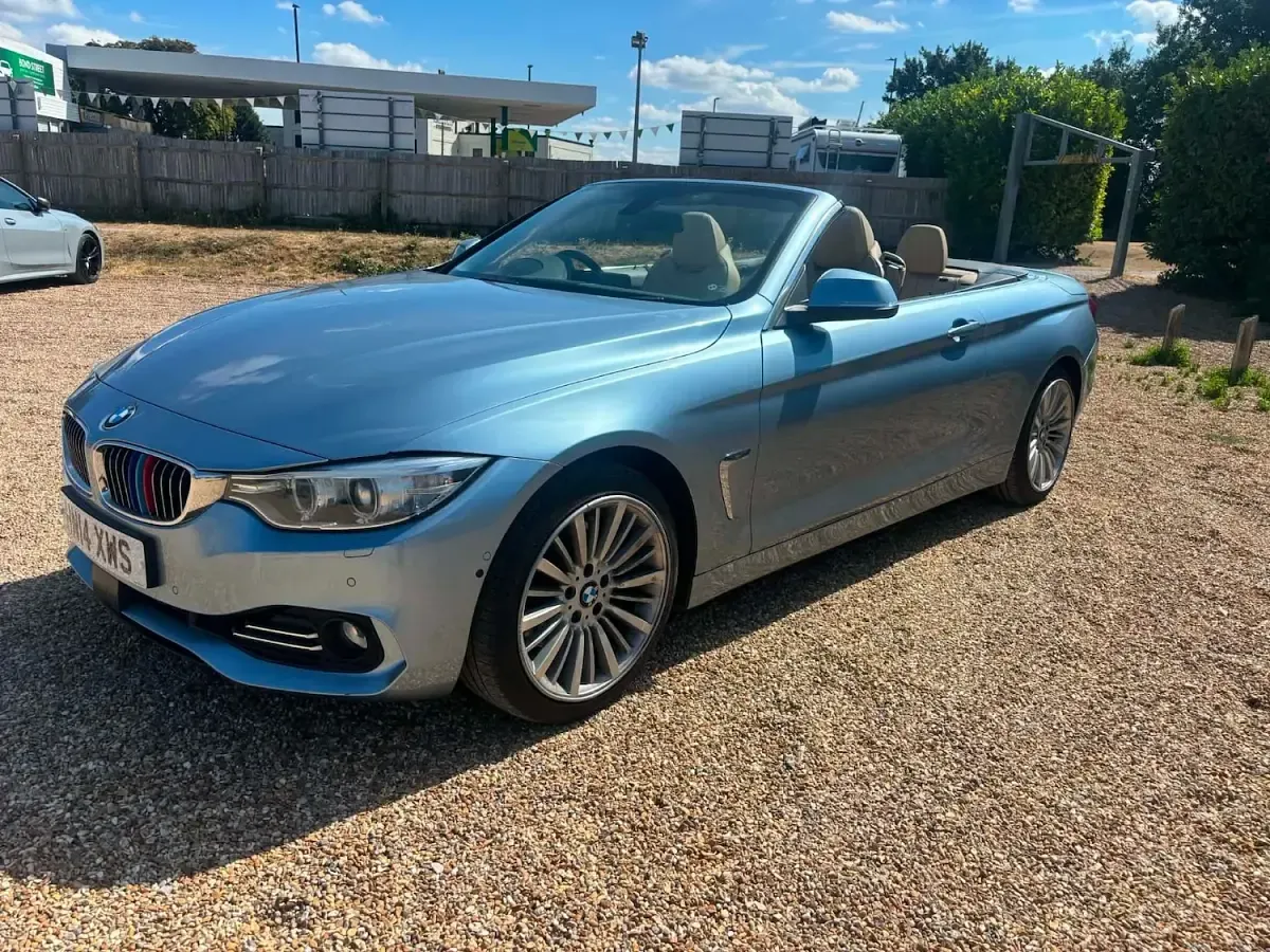 Used BMW 428 Luxury Line 2014 Blue Cabriolet