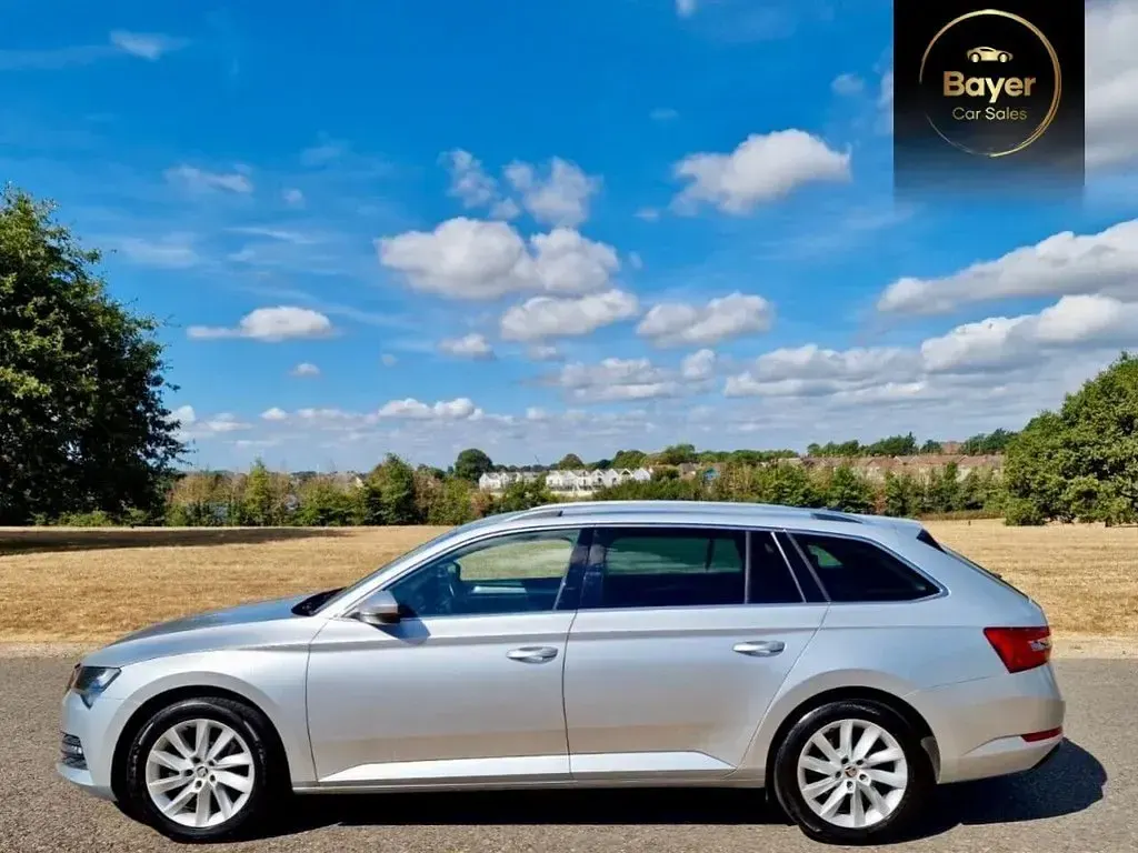 Used Skoda Superb SE Technology 150 HP (110 kW) 2022 Silver Estate