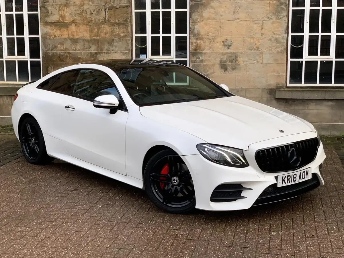Used Mercedes E220 AMG Line Premium 2018 White Coupe