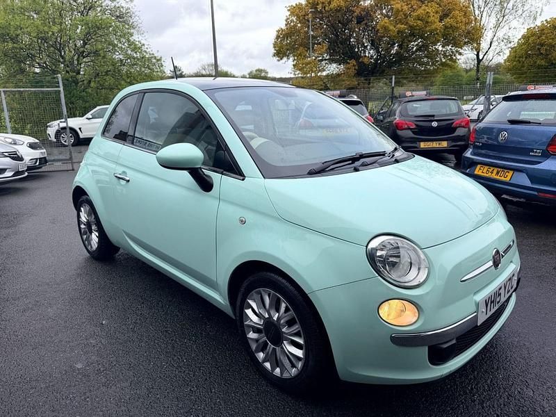 Used Fiat 500 Lounge 69 HP (50 kW) 2015 Green Hatchback