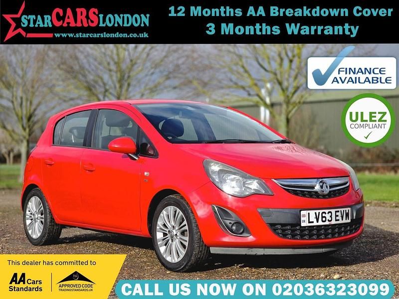 Used Vauxhall Corsa 90 HP (66 kW) 2013 Red Hatchback