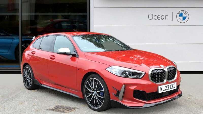Red Used 2023 BMW M135 Shadowline Hatchback | £28,900 (Fair price) - Image 1/4