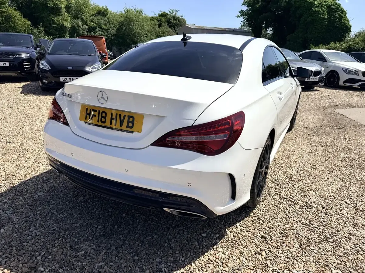 Used Mercedes CLA180 AMG line 2018 White Sedan