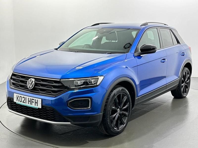 Used VW T-Roc Black Edition 110 HP (80 kW) 2021 Blue SUV
