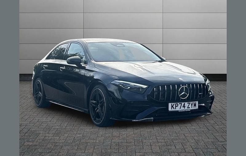 Black Used 2024 Mercedes A35 AMG Premium Plus Sedan | £39,495 (Fair price) - Image 1/4