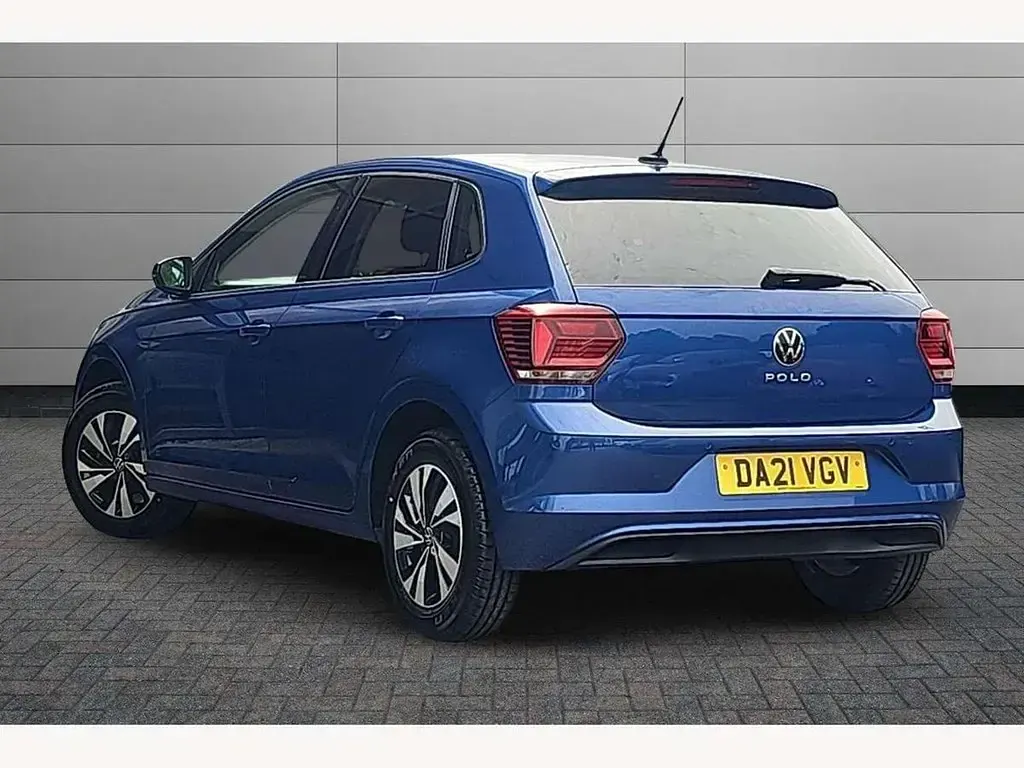Used VW Polo Match 95 HP (69 kW) 2021 Blue Hatchback