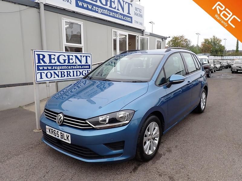 Blue Used 2015 VW Golf Sportsvan SE MPV | £9,795 (Fair price) - Image 1/4