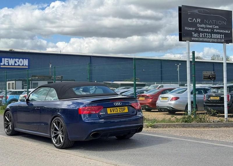 Used Audi RS5 Comfort 450 HP (330 kW) 2013 Blue Cabriolet