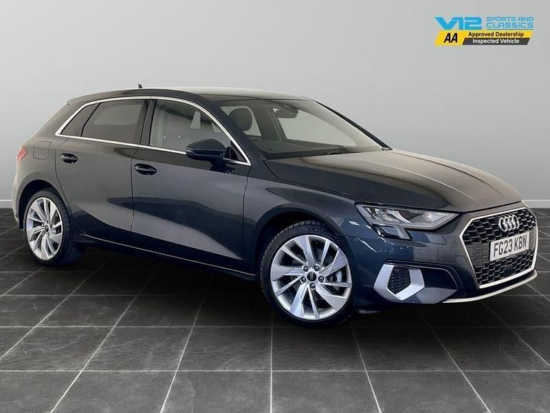 Grey Used 2023 Audi A3 Sportback e-tron Sport Sedan | £17,695 (Good price) - Image 1/2