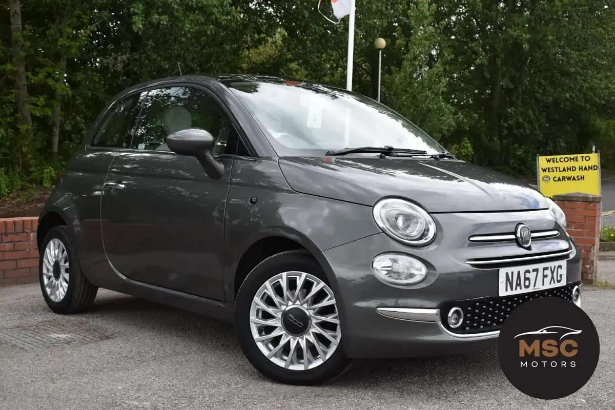 Used Fiat 500 Lounge 69 HP (50 kW) 2017 Grey Hatchback