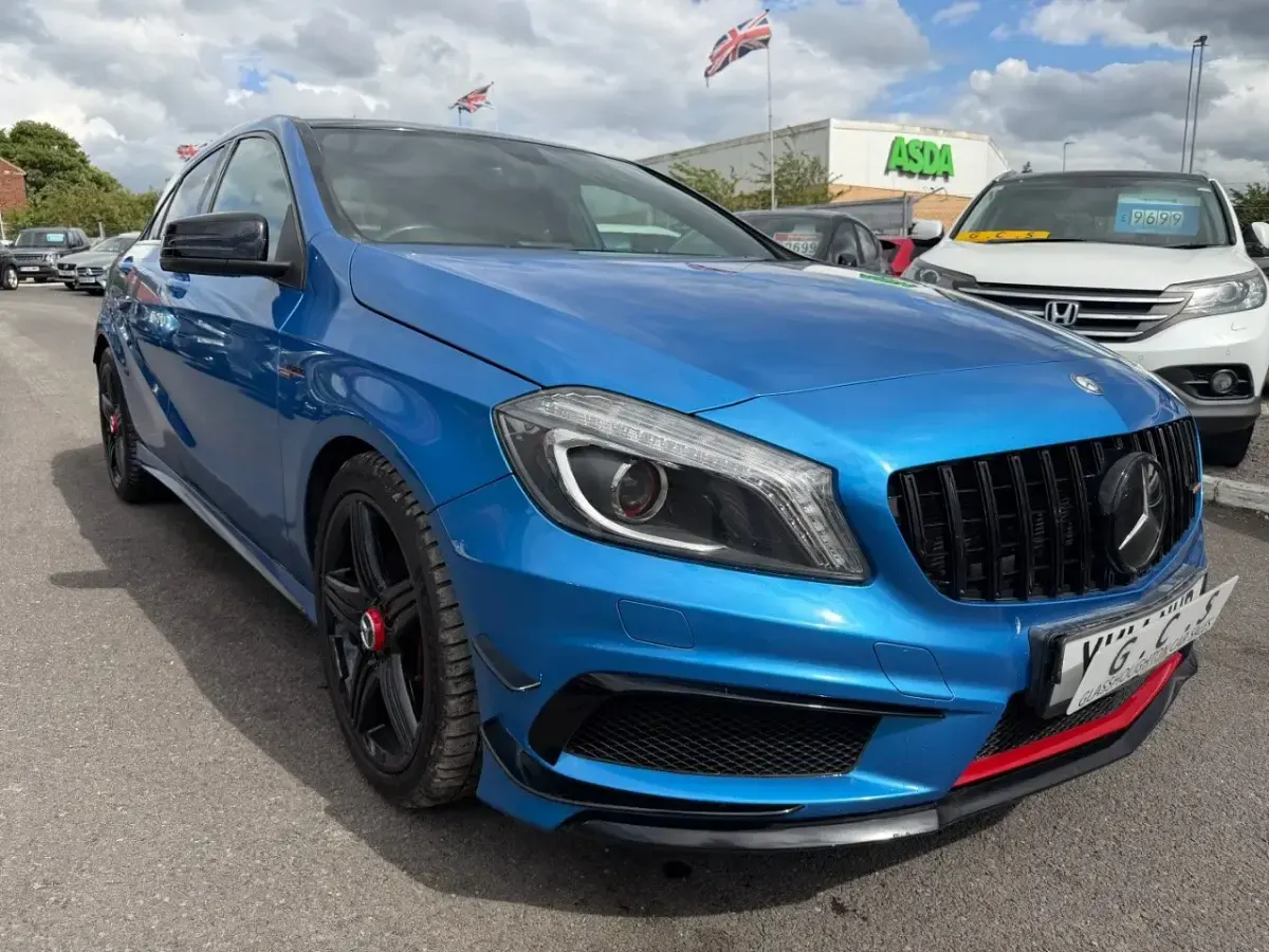 Used Mercedes A250 AMG 2014 Blue Hatchback