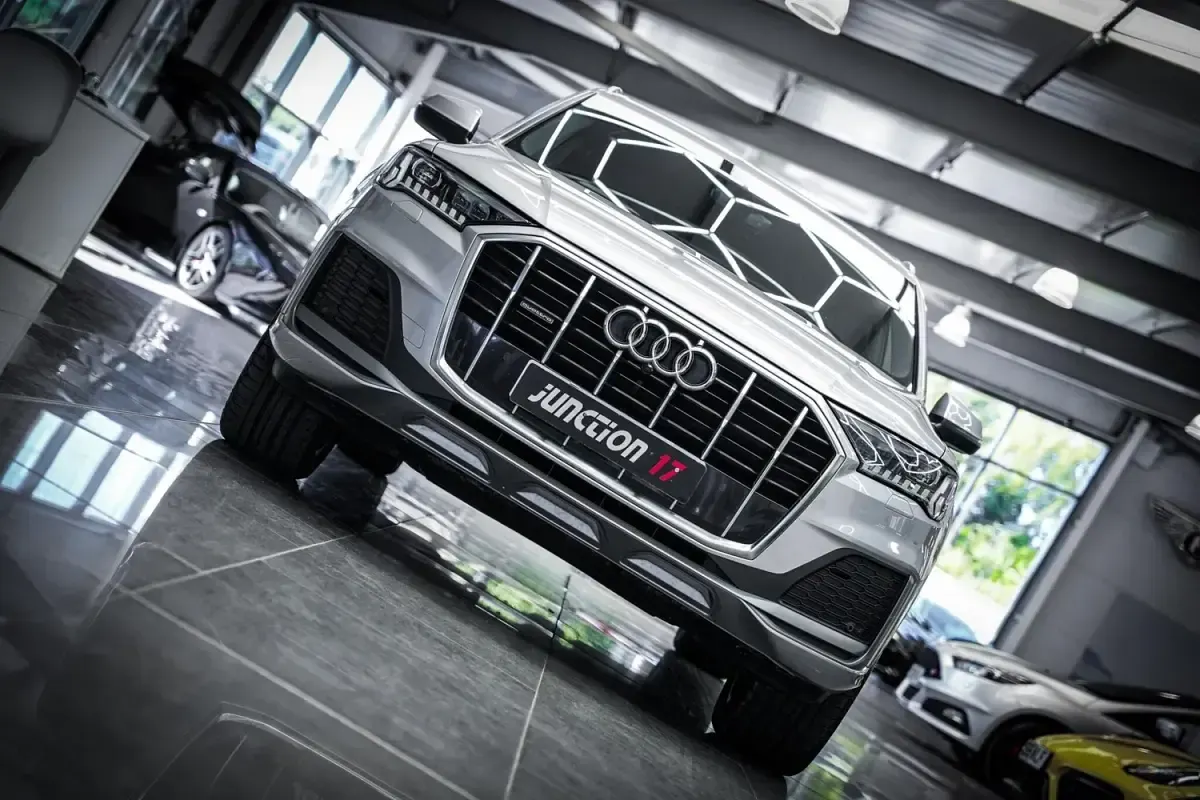 Begagnad Audi Q7 S-Line 340 HK (250 kW) 2021 Silver SUV