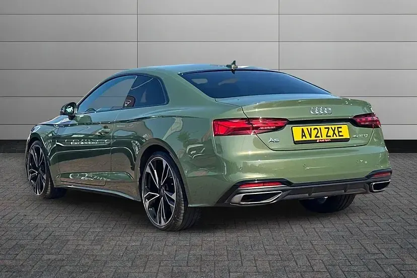 Used Audi A5 Comfort 190 HP (139 kW) 2021 District green Coupe