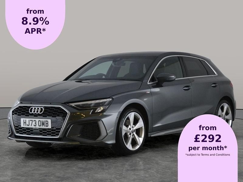 Grey Used 2023 Audi A3 S-Line Hatchback | £21,326 (Fair price) - Image 1/2