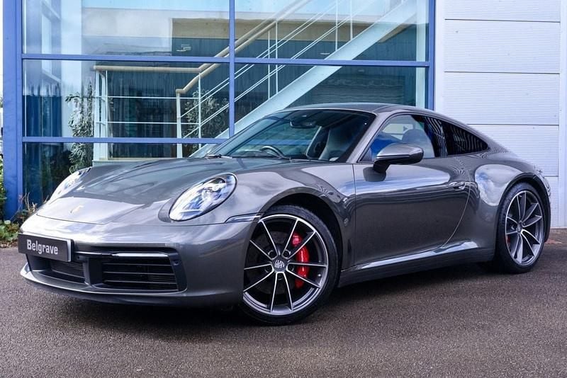 Aventurine green metallic Used 2023 Porsche 911 Carrera S Coupe | £102,980 (Fair price) - Image 1/4