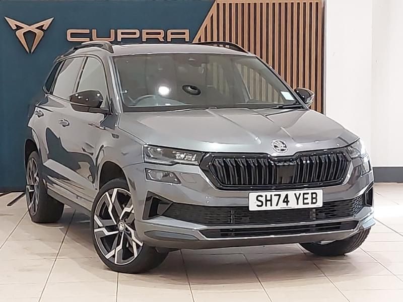 Grey Used 2024 Skoda Karoq SportLine SUV | £26,298 (A bit pricey) - Image 1/4