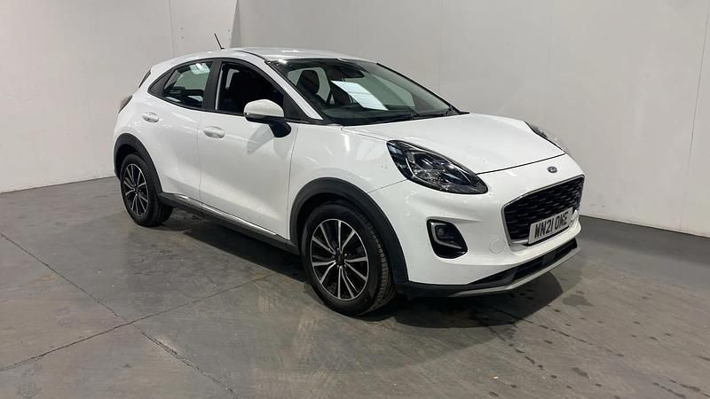 White Used 2021 Ford Puma Titanium Hatchback | £12,998 (Good price) - Image 1/3