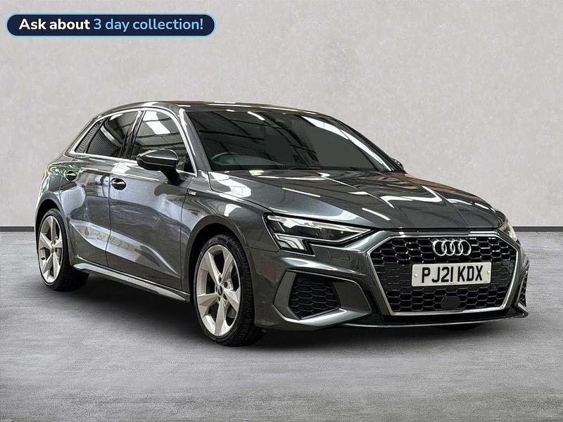 Grey Used 2021 Audi A3 S-Line Hatchback | £18,759 (Fair price) - Image 1/4