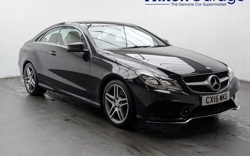 Used Mercedes E200 AMG line 184 HP (135 kW) 2015 Black Coupe