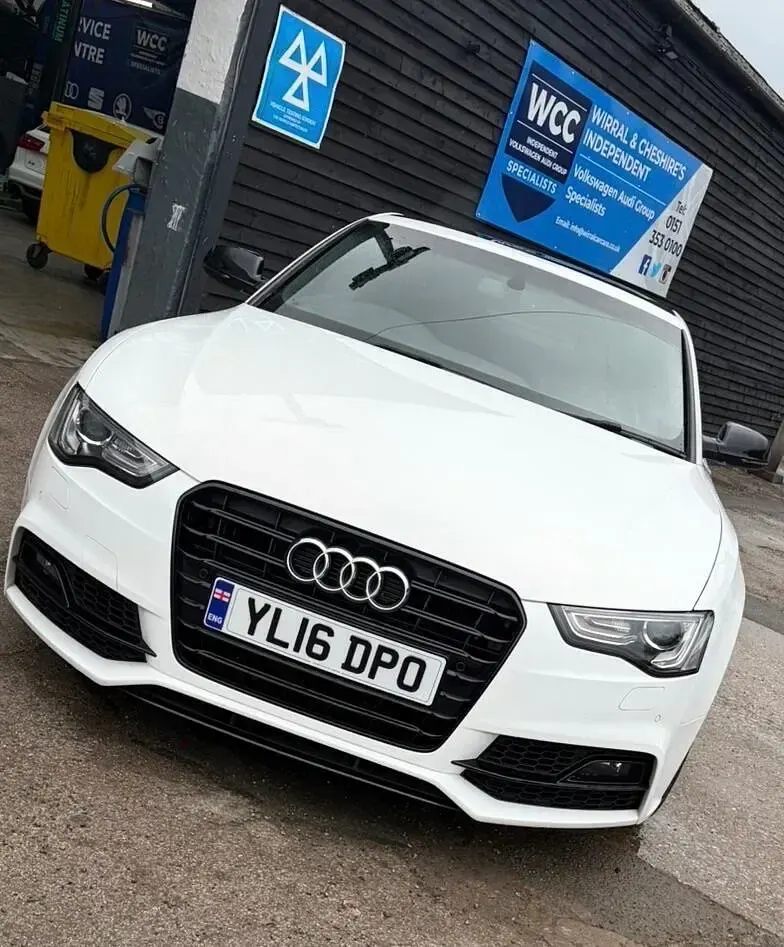 Used Audi A5 Black Edition 190 HP (139 kW) 2016 White Coupe