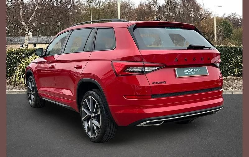 Used Skoda Kodiaq SportLine 190 HP (139 kW) 2020 Red SUV