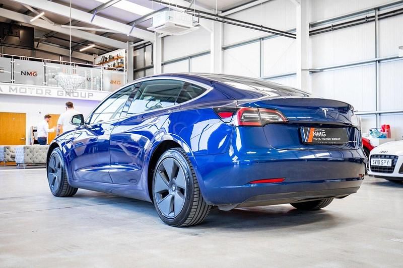 Used Tesla Model 3 Long Range AWD 366 kW (498 HP) 2020 Blue Sedan