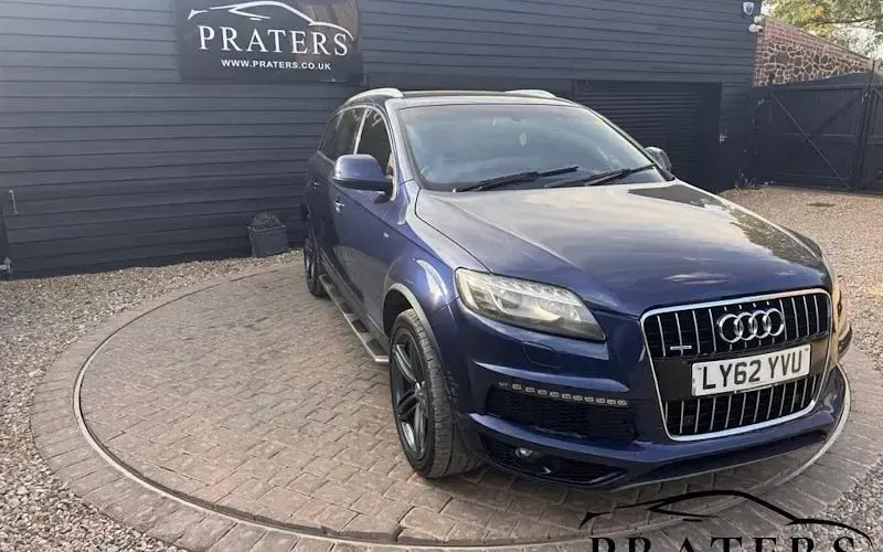 Used Audi Q7 S-line plus 245 HP (180 kW) 2013 Blue SUV