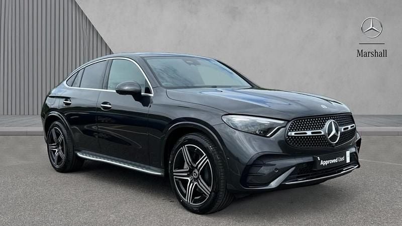 Metallic paintwork graphite grey Used 2025 Mercedes GLC220 AMG Line Premium Coupe | £58,980 - Image 1/4