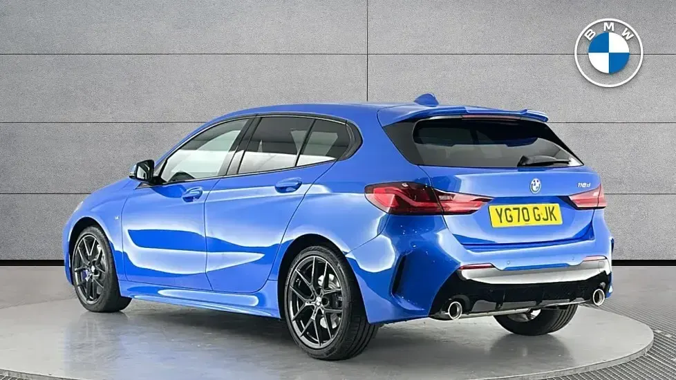 Used BMW 118 M Sport 148 HP (108 kW) 2020 Blue Hatchback