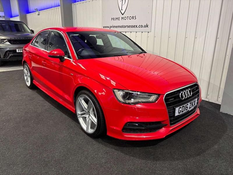 Used Audi A3 S-Line 184 HP (135 kW) 2016 Red Sedan