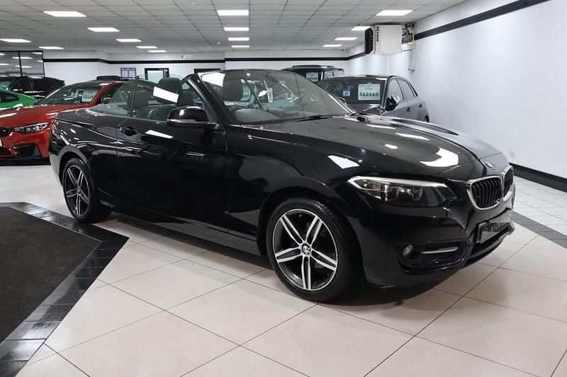 Black Used 2016 BMW 218 Sport Line Cabriolet | £8,949 (Fair price) - Image 1/4