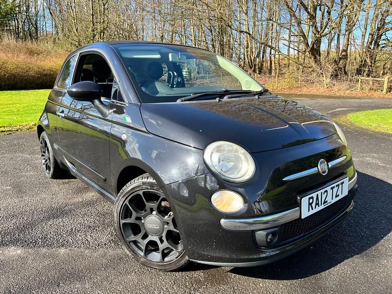 Used Fiat 500 Lounge 2012 Black Cabriolet