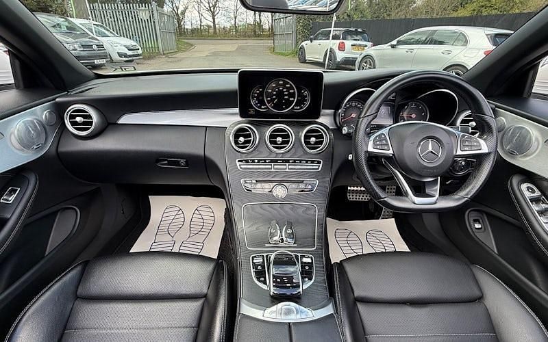 Used Mercedes C220 AMG Line Premium Plus 170 HP (125 kW) 2018 White Cabriolet