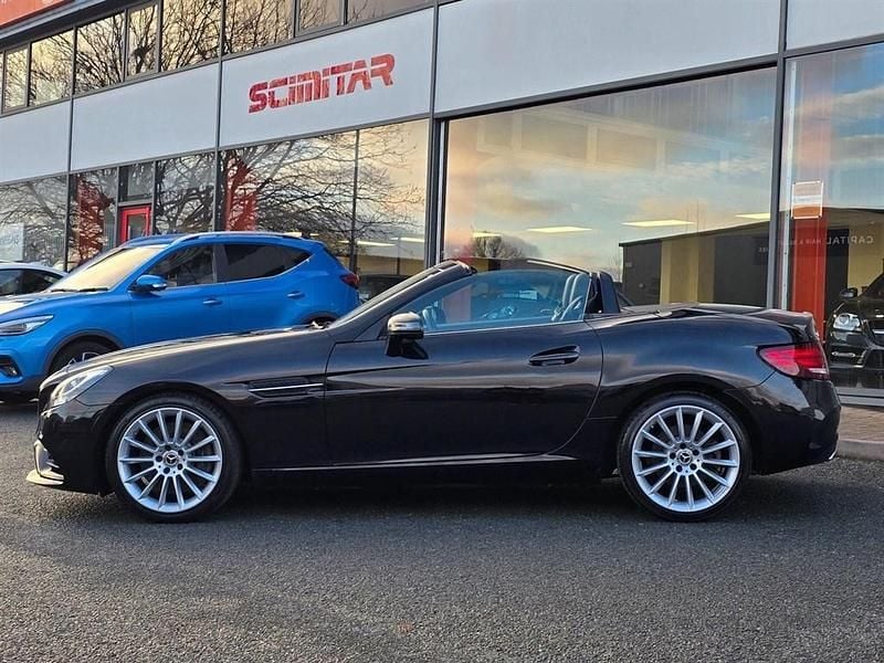Used Mercedes SLC200 AMG line 184 HP (135 kW) 2017 Black Cabriolet