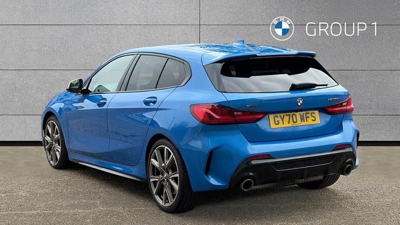 Used BMW M135 M Sport 302 HP (222 kW) 2020 Blue Hatchback