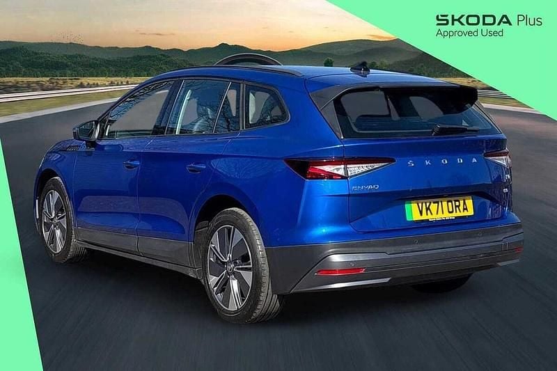 Used Skoda Enyaq iV Suite 97 kW (132 HP) 2021 Race blue metallic SUV