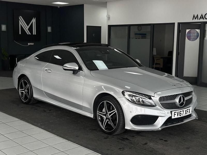 Silver Used 2018 Mercedes C200 AMG line Coupe | £16,995 (Fair price) - Image 1/4