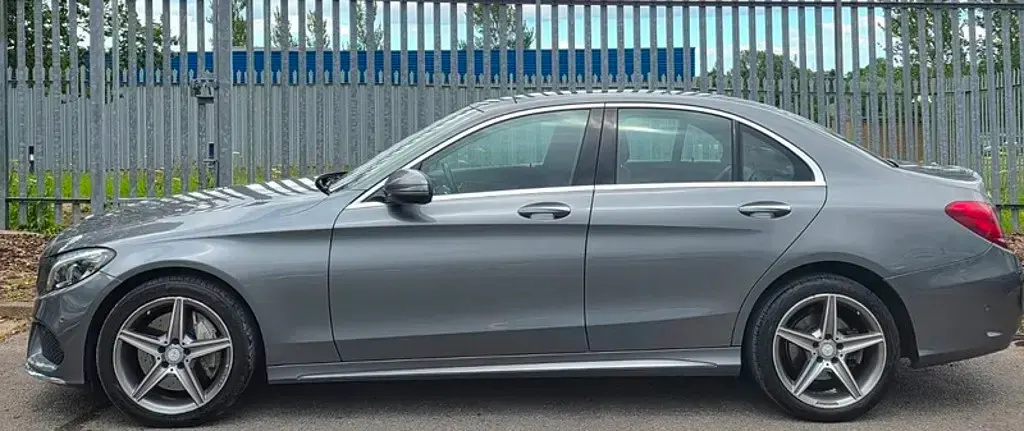 Used Mercedes C250 AMG line 204 HP (150 kW) 2016 Grey Sedan