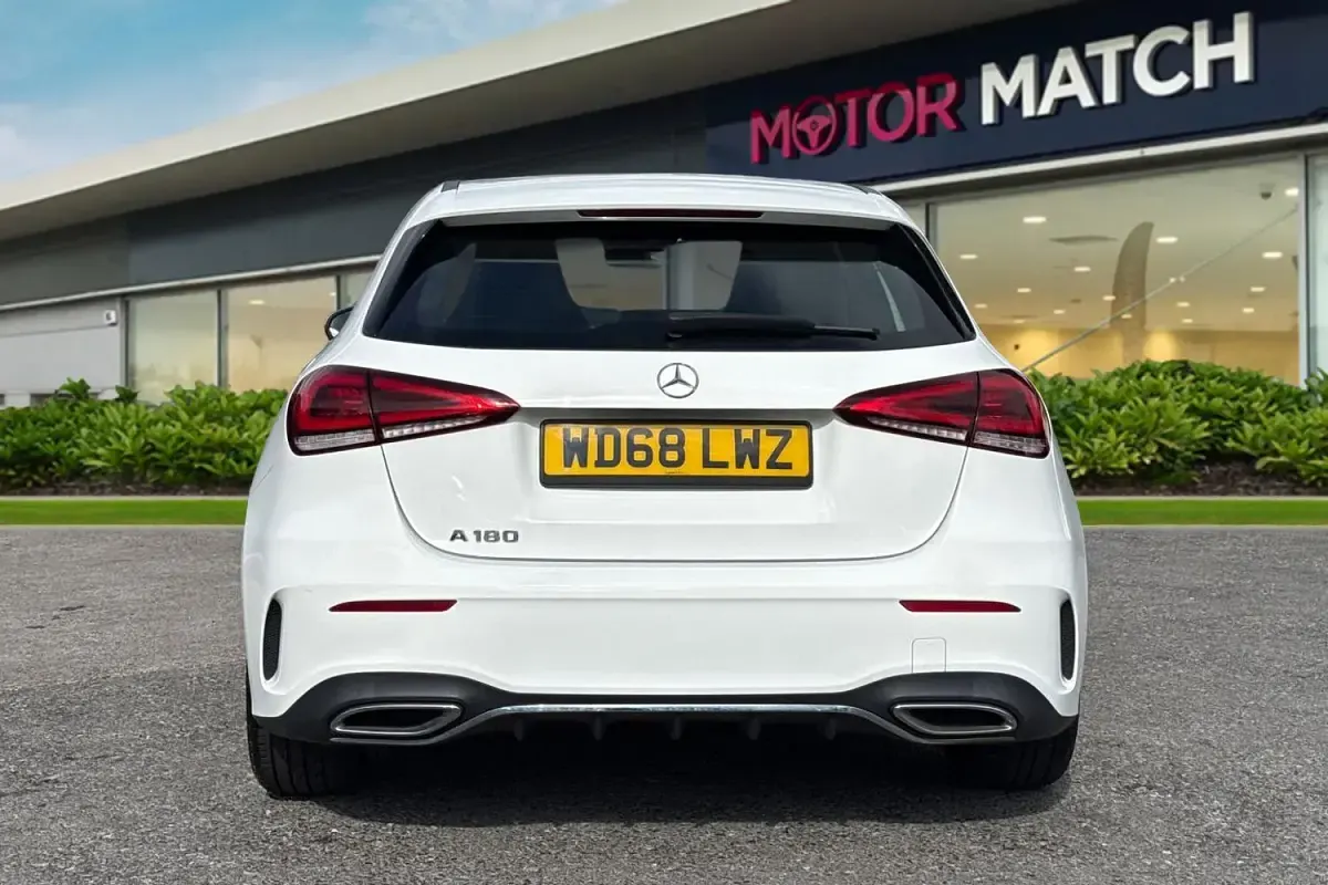 Used Mercedes A180 AMG line 2019 White Hatchback