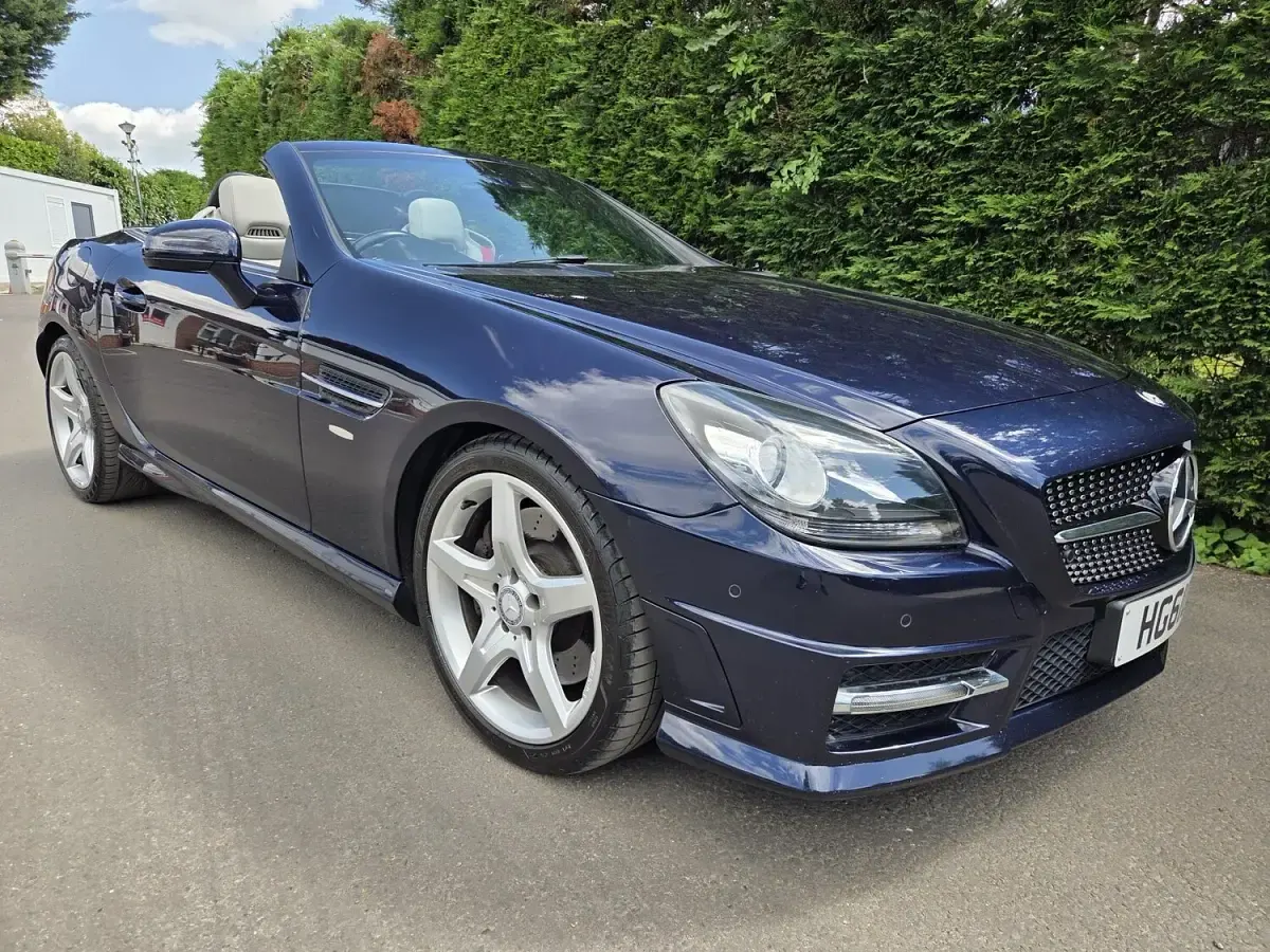 Used Mercedes SLK200 AMG 2011 Blue Cabriolet