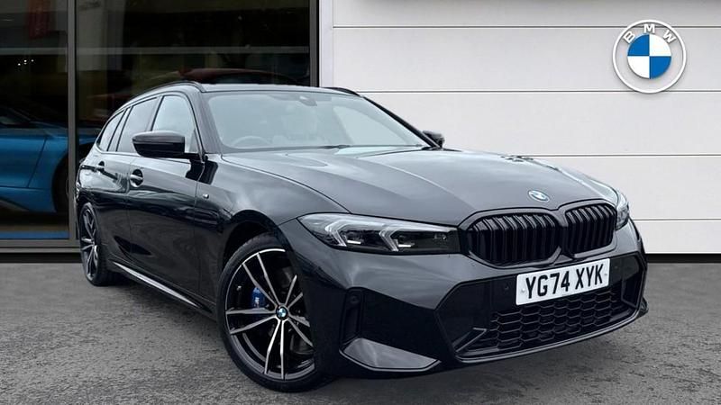 Black Used 2024 BMW 320 M Sport Estate | £36,811 (Expensive) - Image 1/4