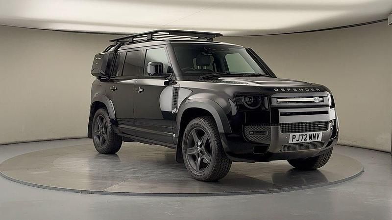 Santorini black Used 2022 Land Rover Defender SE Dynamic SUV | £55,200 (Fair price) - Image 1/4