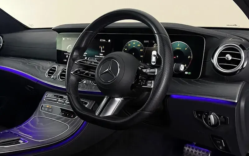 Used Mercedes E220 AMG line 194 HP (142 kW) 2021 Grey Sedan