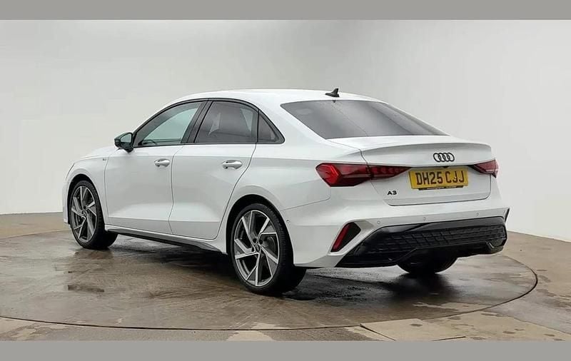 New Audi A3 Black Edition 150 HP (110 kW) 2025 White Sedan