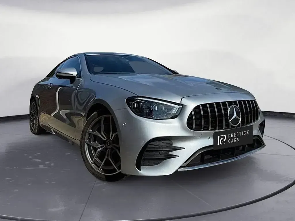 Used Mercedes E220 AMG line 2021 Silver Coupe