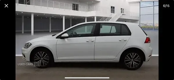 Used VW Golf VII SE 110 HP (80 kW) 2017 White Hatchback